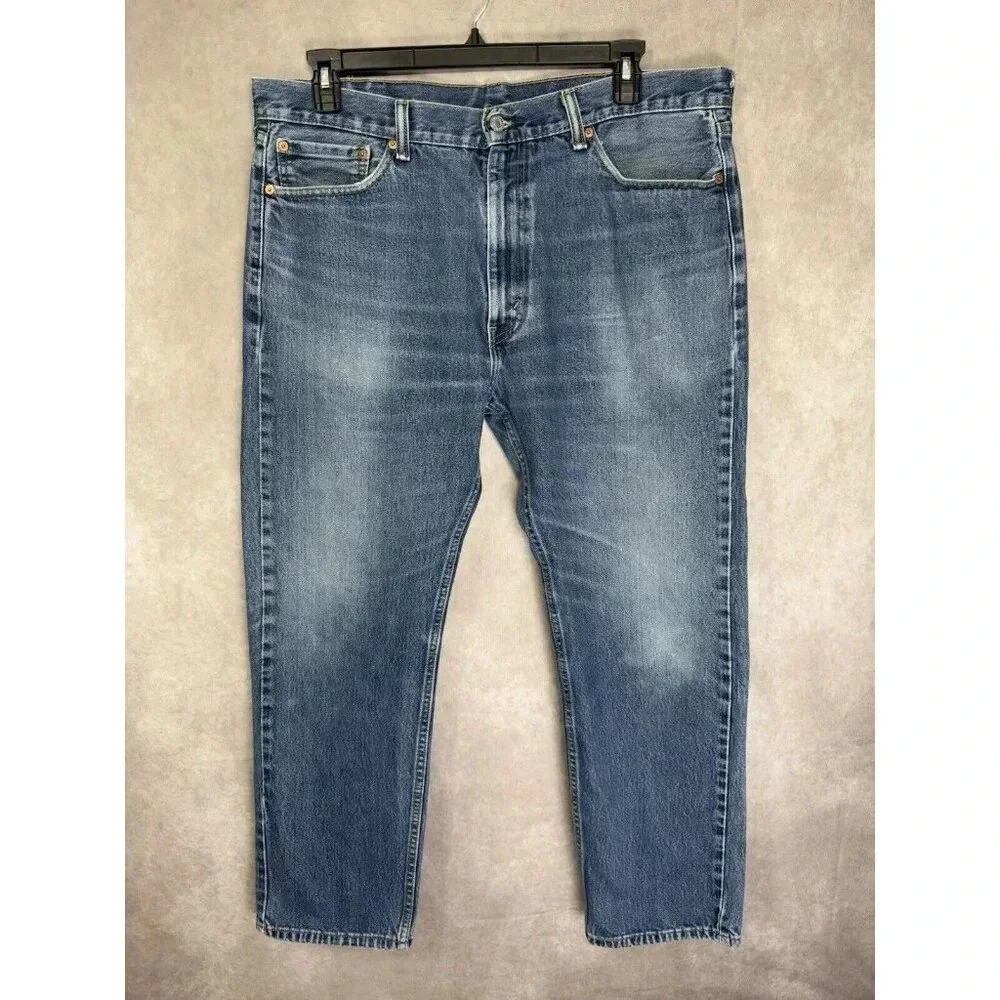 Levis 505 Jeans Men’s 40x32 Blue Regular Straight Leg 100% Cotton Denim